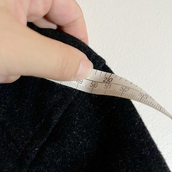 Nautica Pea Coat Mens Medium Classic Double Breasted Black Wool Blend Casual - Picture 7 of 9